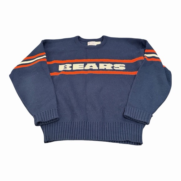 Cliff Engle Other - Vintage 80s Cliff Engle Chicago Bears Wool Sweater L Mike Ditka Blue Knit Ditka